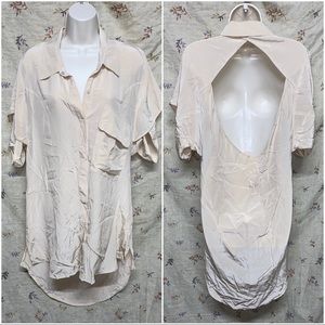 Oversized Button Up Dress